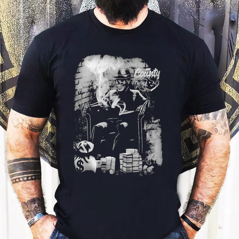 Fb County Smoking Skeleton Heavy Hard Shirt Fb County Smoking Skeleton Heavy Hard Shirt