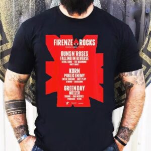 Firenze Rocks Festival 2025 At Visarno Arena From June 12 To 15 2025 Shirt