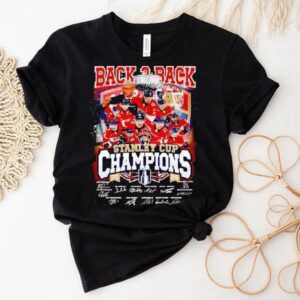 Florida Panthers Back 2 Back Champions Stanley Cup 2025 Signatures Shirt