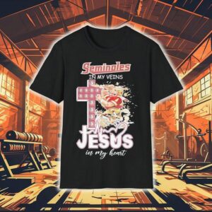 Florida State University In My Veins Jesus In My Heart Shirt