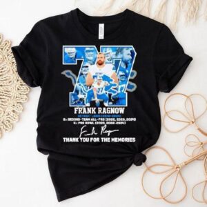 Frank Ragnow Detroit Lions 2018-2024 Signature Thank You For The Memories Shirt