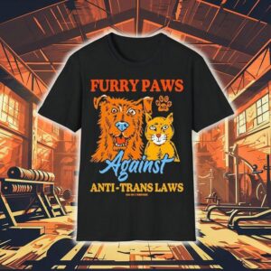 Furry Paws Heck No Against Anti Trans Laws Shirt