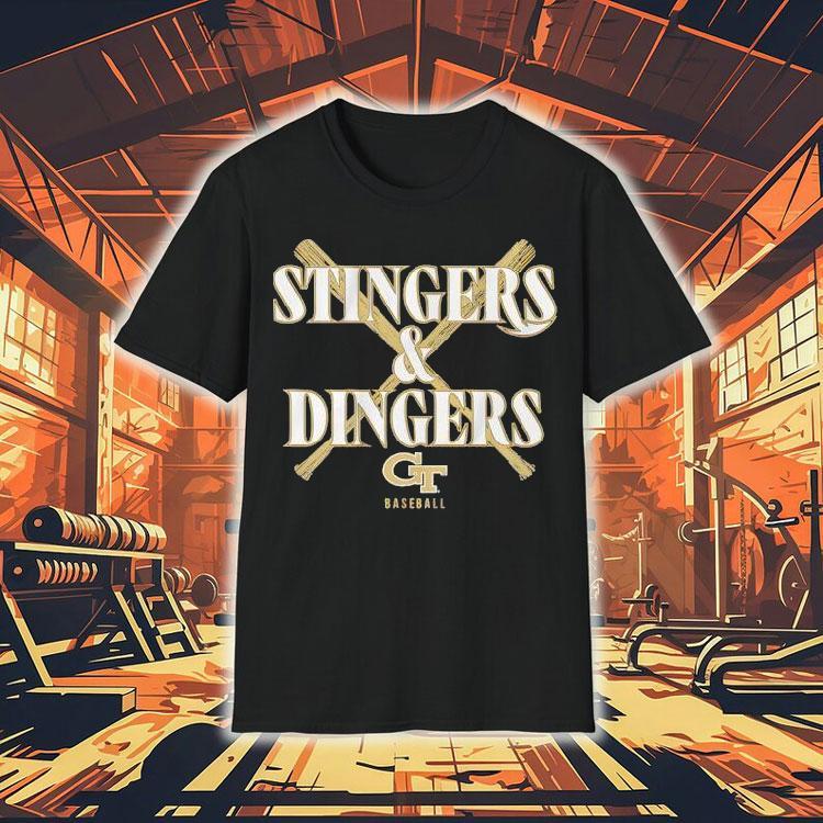 Georgia Tech Baseball Stingers Dingers Shirt Georgia Tech Baseball Stingers Dingers Shirt