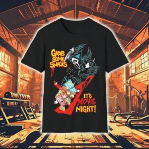 Ghostface Grab Some Snacks It’s Movie Night At The Movies Grim Shirt