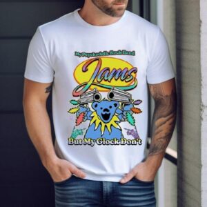 Grateful Dead Bear My Psychedelic Rock Band Jams But My Glock Don’t Shirt