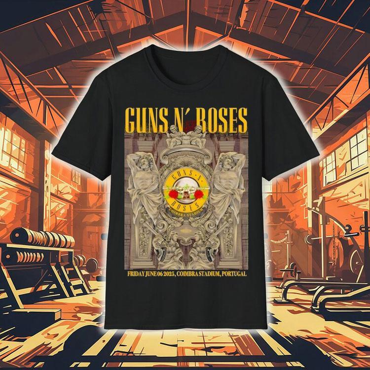 Guns N’ Roses Friday June 06 2025 Coimbra Stadium Portugal Shirt Guns N’ Roses Friday June 06 2025 Coimbra Stadium Portugal Shirt