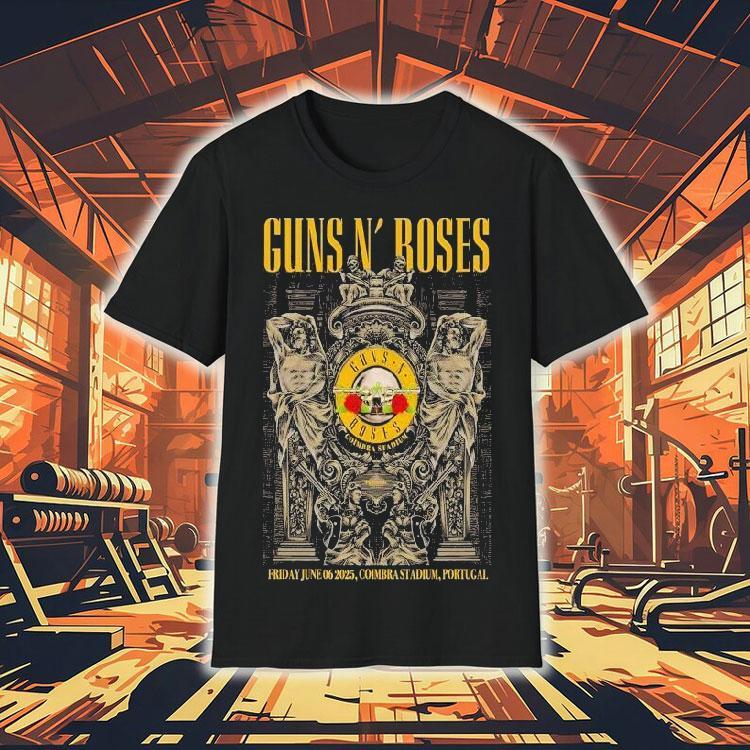Guns N’ Roses Tour Friday June 06 2025 Coimbra Stadium Portugal Shirt Guns N’ Roses Tour Friday June 06 2025 Coimbra Stadium Portugal Shirt