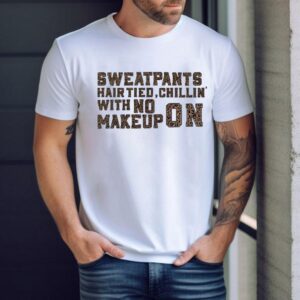 Hair Tied Chillin With No Makeup On Shirt