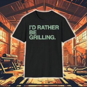 I D Rather Be Grilling Golfing Tshirt