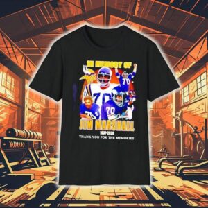 In Memory Of Jim Marshall 1937-2025 Signature Thank You For The Memories Shirt