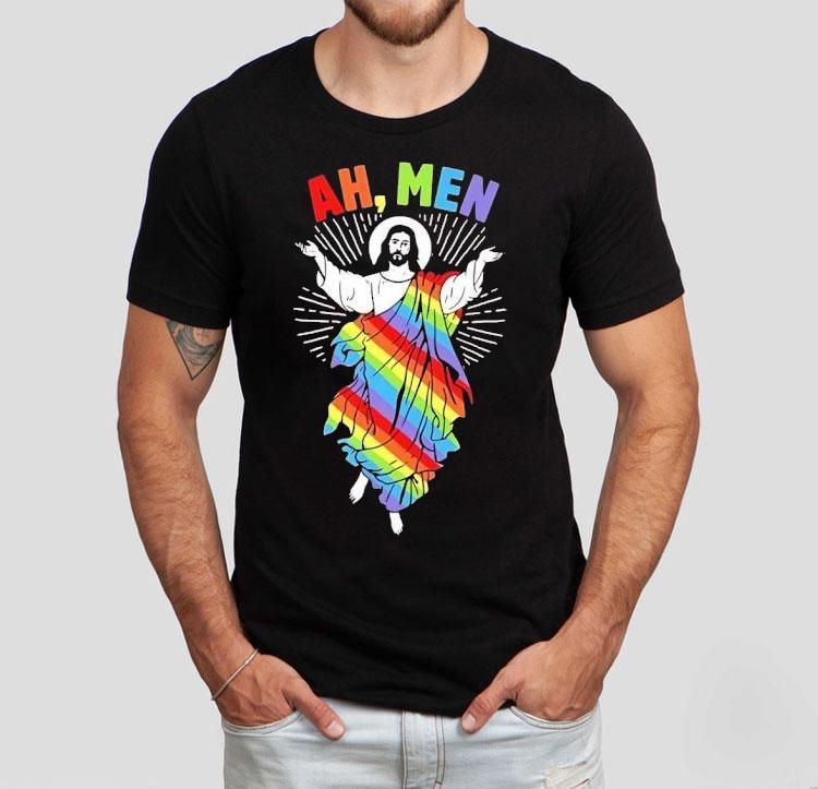 Jesus Ah Men Lgbt Pride Shirt Jesus Ah Men Lgbt Pride Shirt