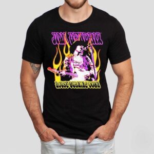 Jimi Hendrix House Burning Down Shirt