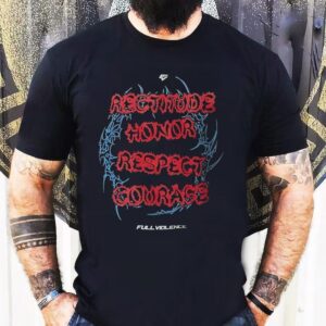 Jiri Prochazka Code Rectitude Honor Respect Courage Full Violence Shirt