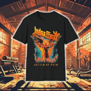 Judas Priest Shield Of Pain Tour 2025 Winged Demon Shirt
