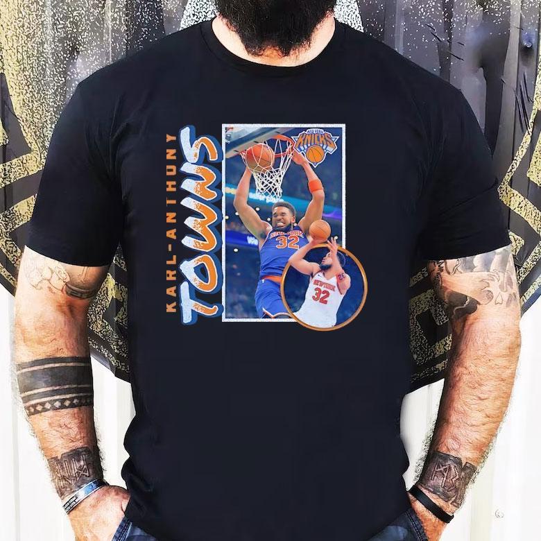 Karl-anthony Towns New York Knicks Basketball Vintage Shirt Karl-anthony Towns New York Knicks Basketball Vintage Shirt