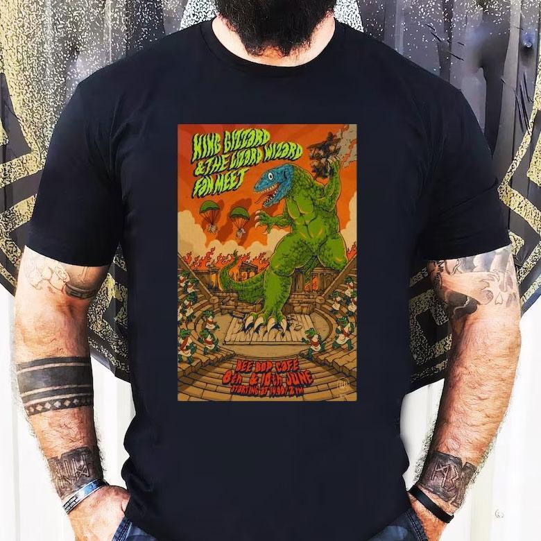 King Gizzard Event Bee Bop Caf Ancient Theatre June 8 10 2025 Shirt King Gizzard Event Bee Bop Caf Ancient Theatre June 8 10 2025 Shirt