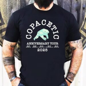 Knuckle Puck 2025 Copacetic Anniversary Tour Paper Frog Shirt