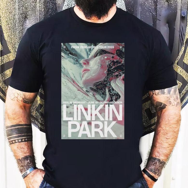 Linkin Park From Zero World Tour 2025 Berlin Germany Olympiastadion June 18th Shirt Linkin Park From Zero World Tour 2025 Berlin Germany Olympiastadion June 18th Shirt
