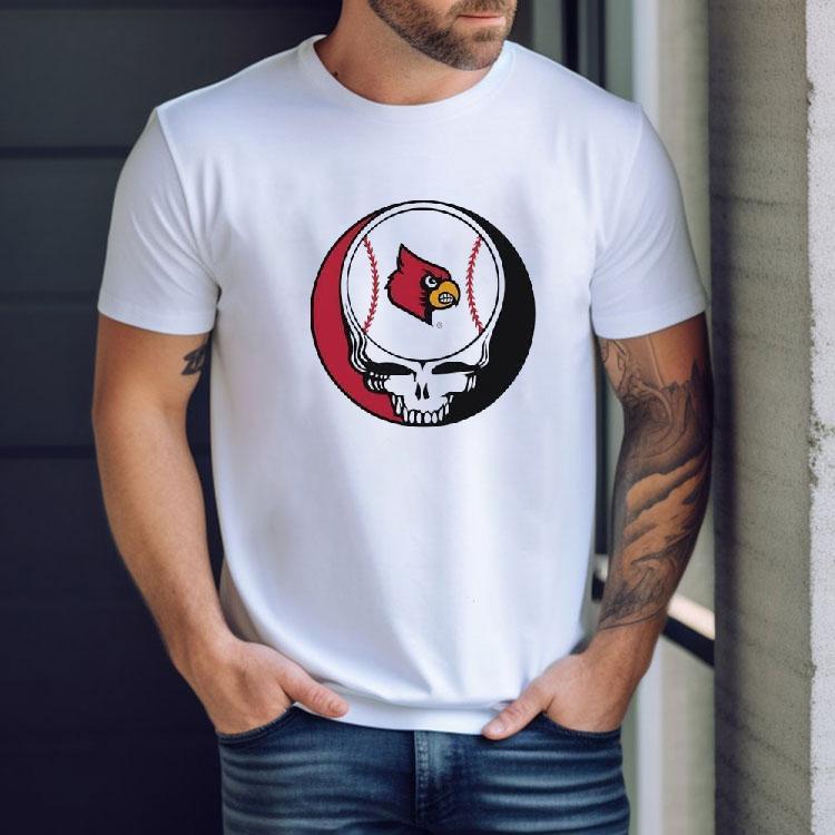 Louisville Cardinals In Grateful Dead Logo Shirt Louisville Cardinals In Grateful Dead Logo Shirt