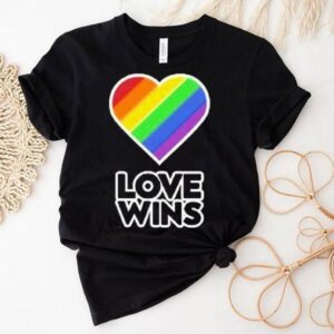 Love Wins Pride Rainbow Heart Shirt
