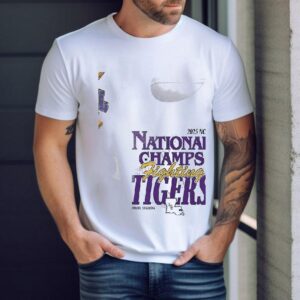 Lsu Tigers 2025 Ncaa National Champs Fighting Tigers Map Shirt