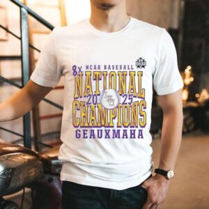 Lsu Tigers 8x Ncaa Baseball National Champions Geauxmaha 2025 Shirt