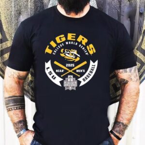 Lsu Tigers College World Series Ncaa 2025 Baseball Shirt