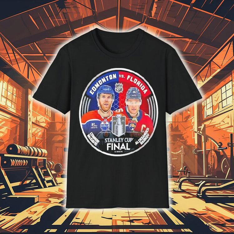 Mcdavid Edmonton Oilers Vs Barkov Florida Panthers Nhl Stanley Cup Final 2025 Shirt Mcdavid Edmonton Oilers Vs Barkov Florida Panthers Nhl Stanley Cup Final 2025 Shirt