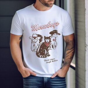 Meowboys Hard Time Tough Kitties Western Cat Cowboy Shirt