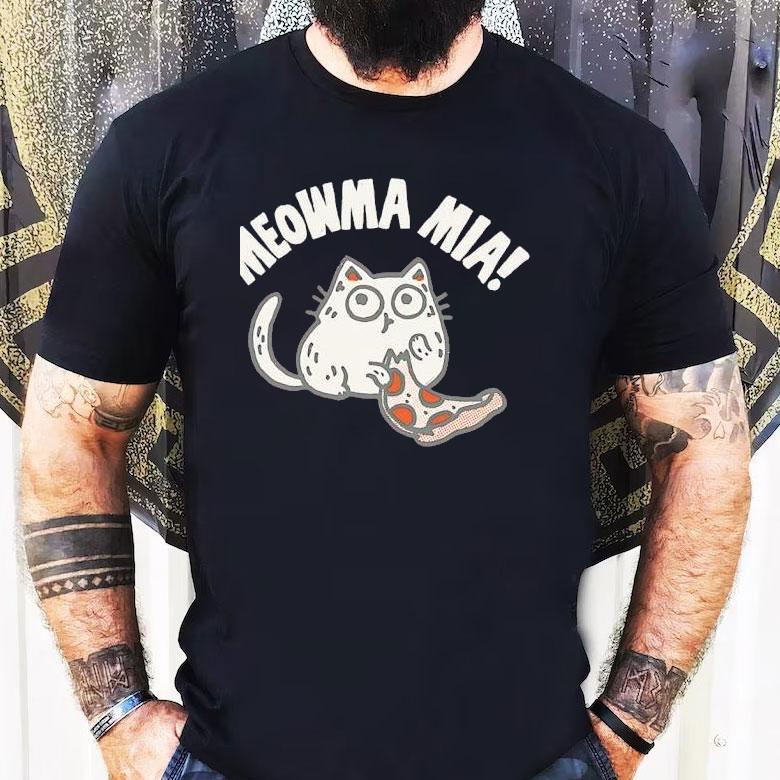 Meowma Mia Pizza Shirt Meowma Mia Pizza Shirt