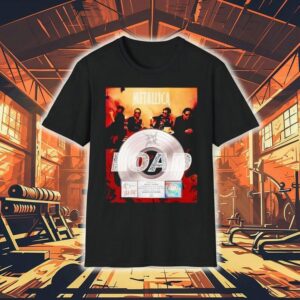 Metallica Load Platinum Award Plaque Signed Shirt