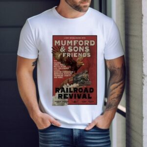Mumford Sons Friends 2025 Railroad Revival Eagle Train Shirt