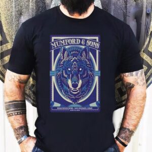 Mumford Sons Tour Hollywood Bowl Los Angeles, Ca 2025 Wolf Shirt