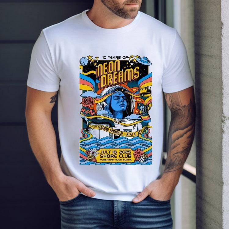Neon Dreams Eu + Uk 2025 Tour Shirt Neon Dreams Eu + Uk 2025 Tour Shirt