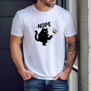 No Kings In America Black Cat Shirt