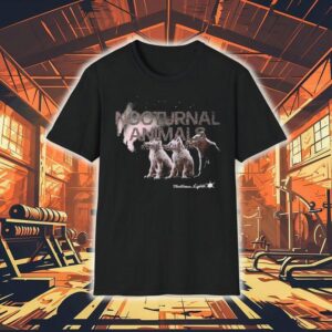 Nocturnal Animals Northern Lights Wolves Shirt