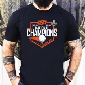 Oklahoma State Cowboys Ncaa Men’s Golf National Champions 2025 Shirt