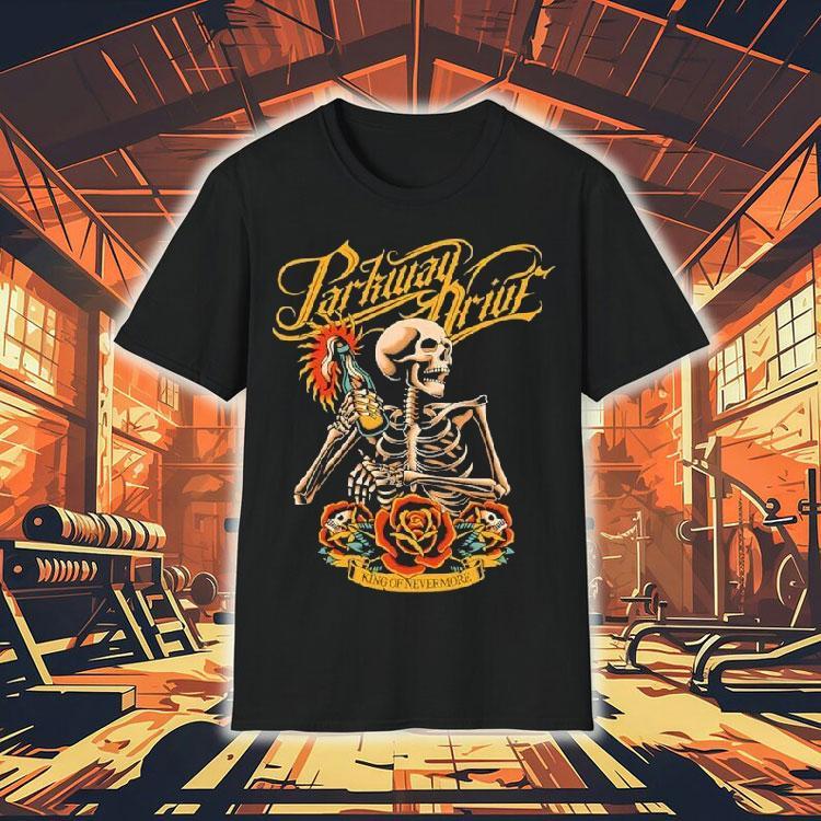 Parkway Drive King Of Nevermore Molotov Skeleton Shirt Parkway Drive King Of Nevermore Molotov Skeleton Shirt