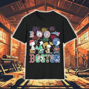 Peanut Snoopy And Friends Boston Team Happy Of 4th June Shirt