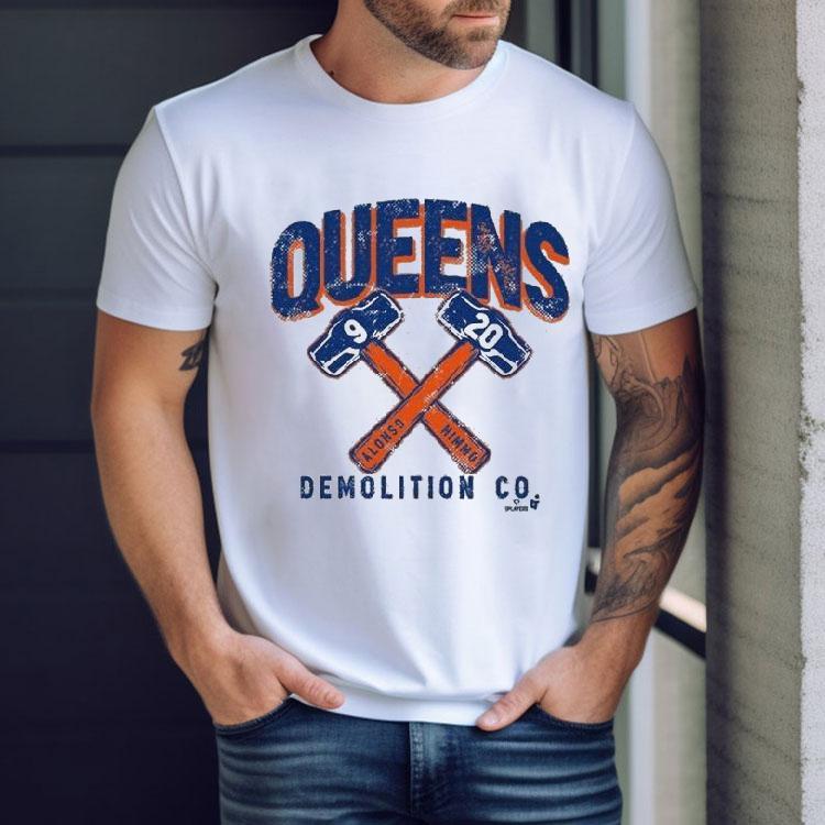 Pete Alonso And Brandon Nimmo Queens Demolition Co. Shirt Pete Alonso And Brandon Nimmo Queens Demolition Co. Shirt