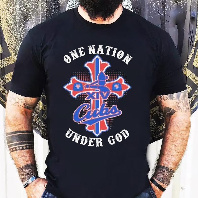 Pope Leo Xiv Chicago Cubs One Nation Under God Shirt Pope Leo Xiv Chicago Cubs One Nation Under God Shirt