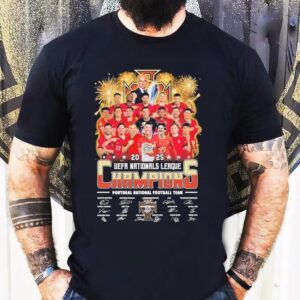Portugal Football Team Uefa Nations League Champions 2025 Signatures Shirt 1 Portugal Football Team Uefa Nations League Champions Signatures Tshirt