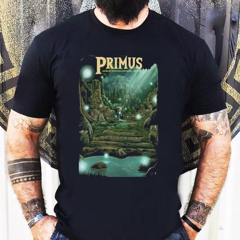 Primus June 07 2025 Auburn, Wa Live Guitar Rock Shirt Primus June 07 2025 Auburn, Wa Live Guitar Rock Shirt