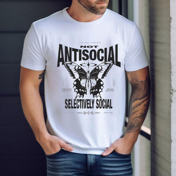 Rage Co Not Antisocial Selectively Social Some Things Can Be Both Delicate And Violent Butterfly Shirt Rage Co Not Antisocial Selectively Social Some Things Can Be Both Delicate And Violent Butterfly Shirt