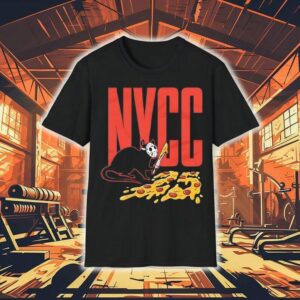 Rat Jason Voorhees Mask With Pizza Nycc 2025 Shirt
