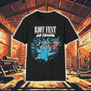 Riot Fest 20 Years Swimming Bunny Shirt 1 Riot Fest Years Swimming Bunny Tshirt