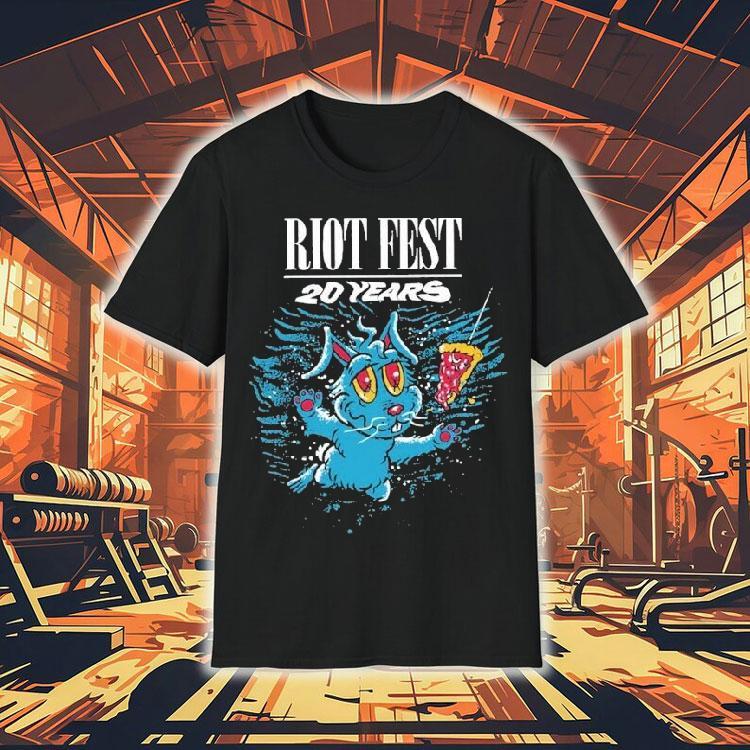Riot Fest 20 Years Swimming Bunny Shirt Riot Fest 20 Years Swimming Bunny Shirt