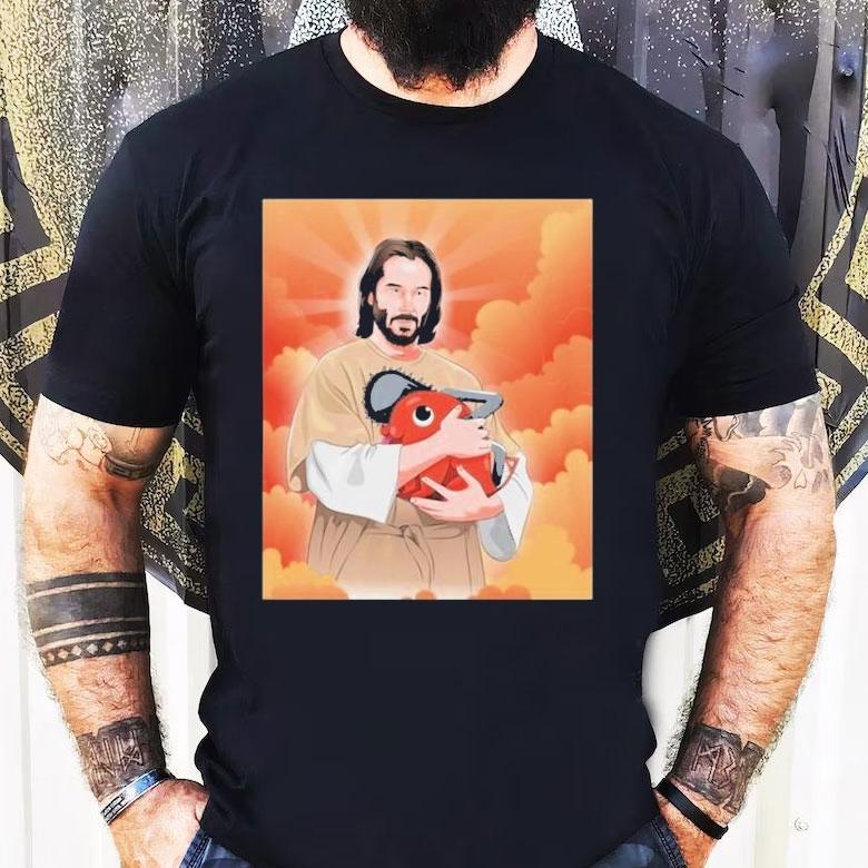 Ryan Colt Levy Wearing Keanu And Pochita Saint John Wick X Chainsaw Man Shirt Ryan Colt Levy Wearing Keanu And Pochita Saint John Wick X Chainsaw Man Shirt