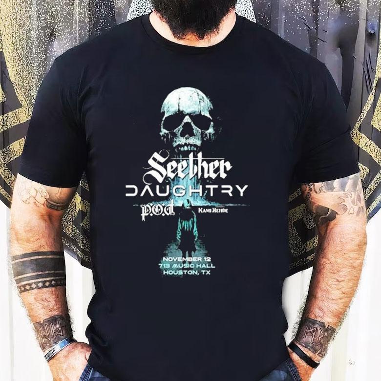 Seether And Daughtry Live Show At 713 Music Hall On November 12 2025 In Houston Texas Shirt Seether And Daughtry Live Show At 713 Music Hall On November 12 2025 In Houston Texas Shirt