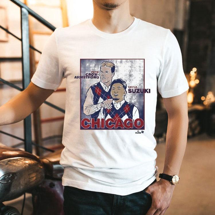 Seiya Suzuki And Pete Crow-armstrong Family Portrait Step Brothers Chicago Cubs Shirt Seiya Suzuki And Pete Crow-armstrong Family Portrait Step Brothers Chicago Cubs Shirt